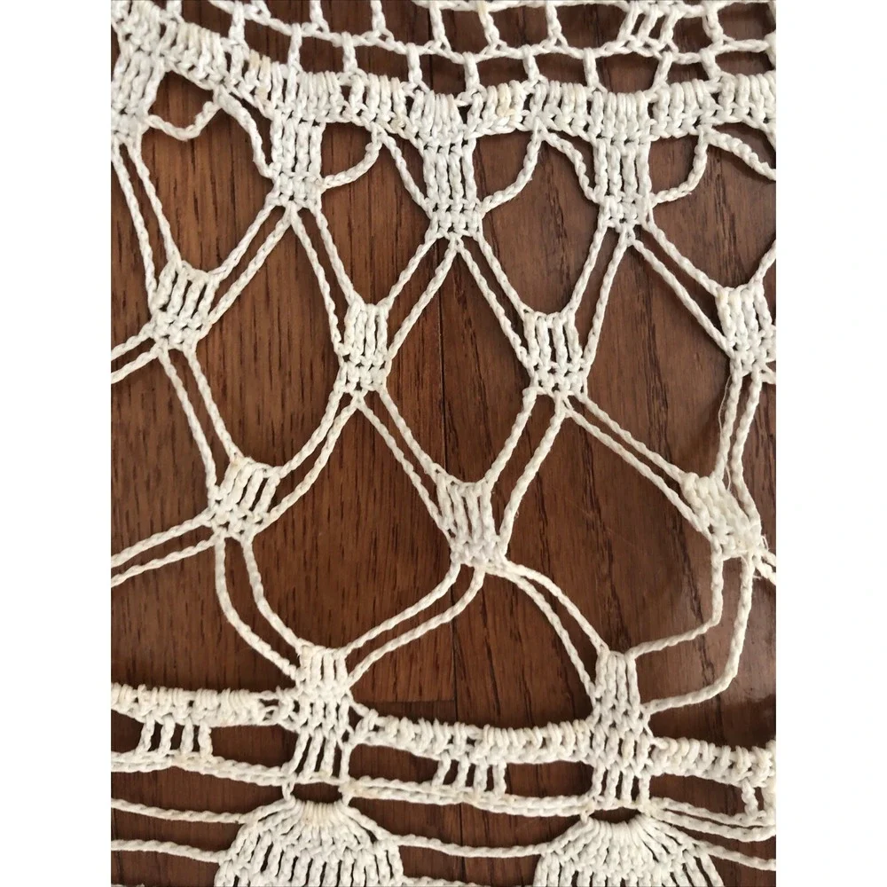 Vintage Ivory Hand Crocheted 40